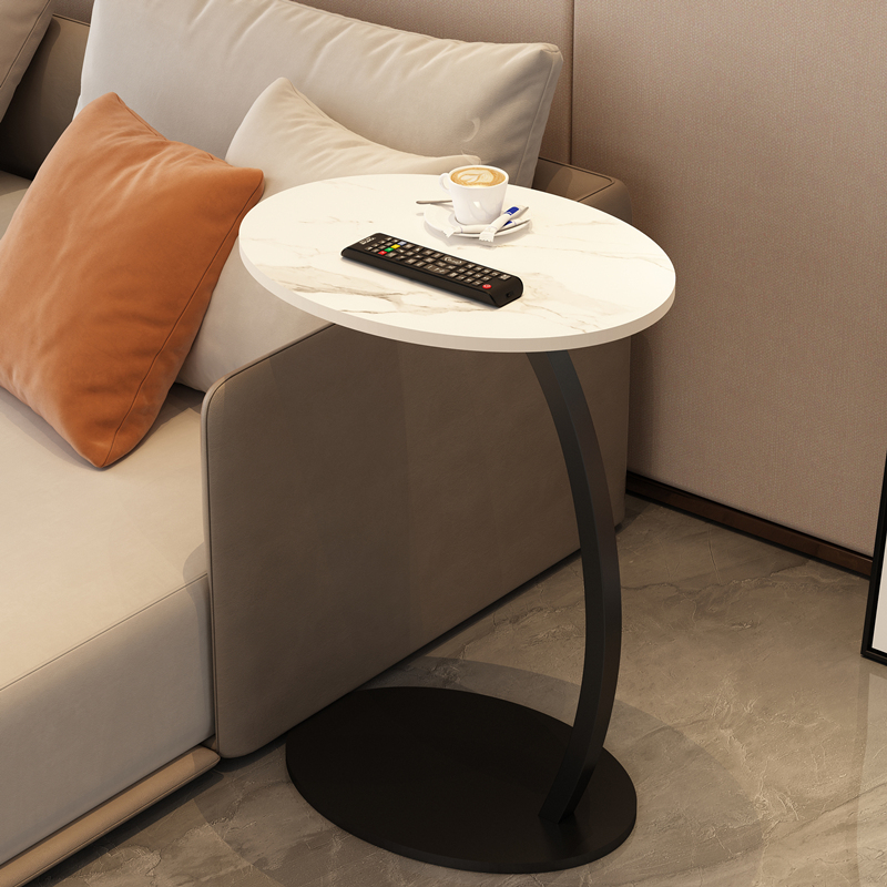 Nordic Oval Rock Slab Side Table - Image 2