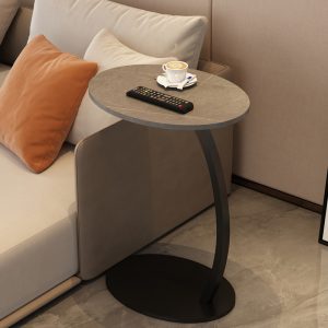 Nordic Oval Rock Slab Side Table