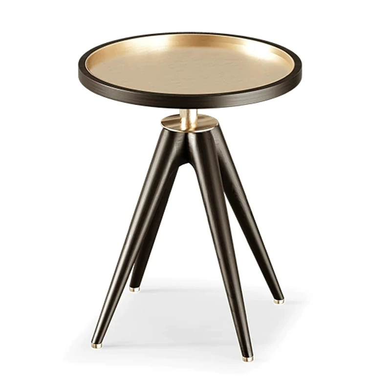 Italian Modern Round Side Table – Light Luxury Stainless Steel Design - Image 6