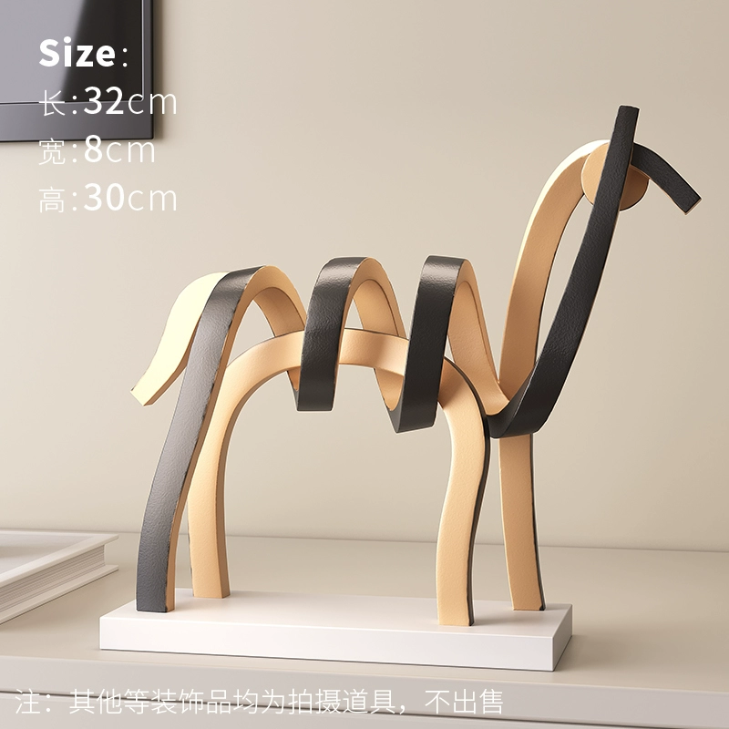 Modern Minimalist Horse Sculpture – Artistic Home & Entrance Décor - Image 5