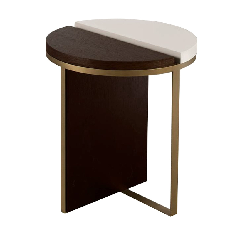 Italian Modern Round Side Table – Light Luxury Stainless Steel Design - Image 10