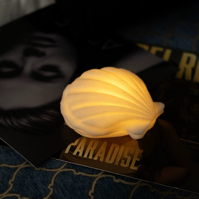 Shell & Conch Ambient Night Light – Creative Ocean-Inspired Bedroom Décor - Image 10
