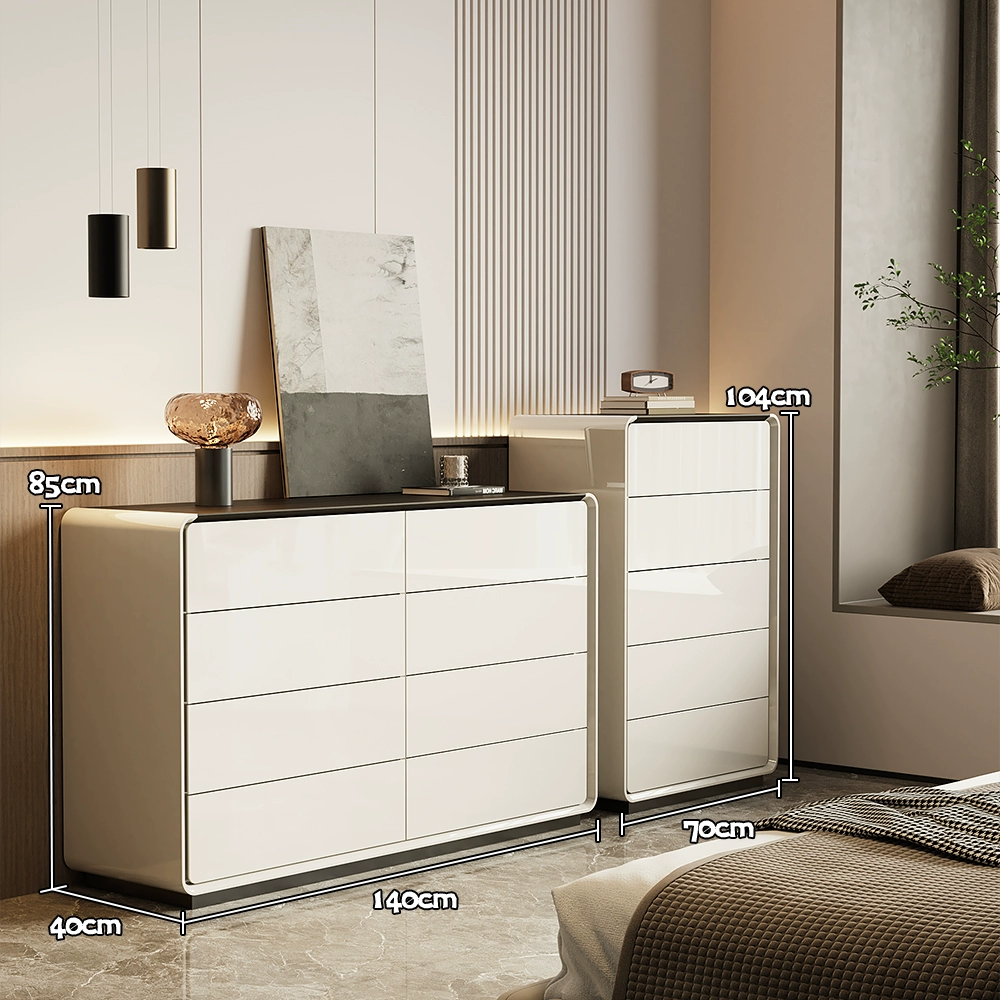 Italian Light Luxury Chest Cabinet – Minimalist Solid Wood Storage Unit - Image 13