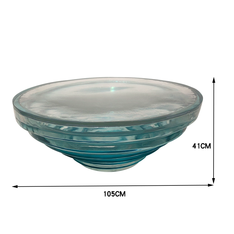 Ocean Heart Round Resin Table – Modern Light Luxury Tea Table for Villa & Hotel - Image 28