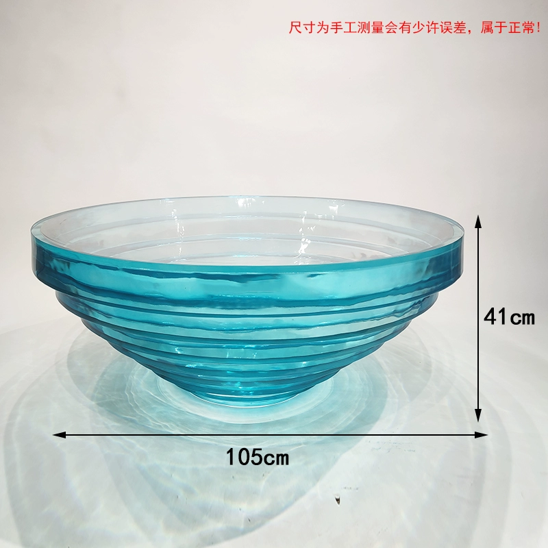 Ocean Heart Round Resin Table – Modern Light Luxury Tea Table for Villa & Hotel - Image 29