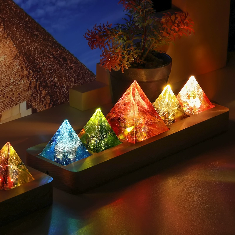 Colorful Glazed Crystal Ball Light – High-End Desktop Ornament & Gift - Image 9