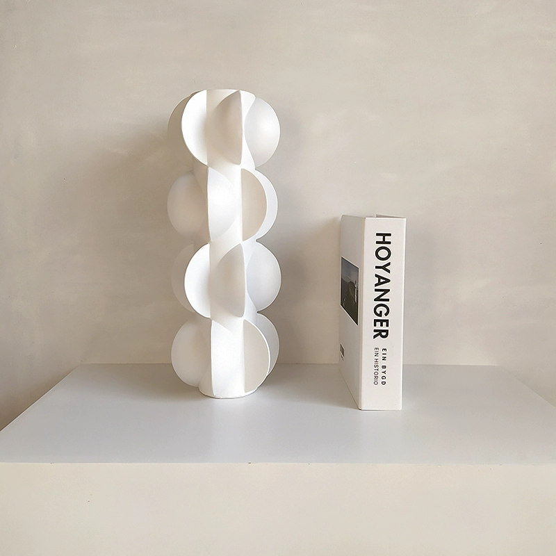 Abstract White Art Vase – Niche Decorative Accent for Modern Spaces - Image 6