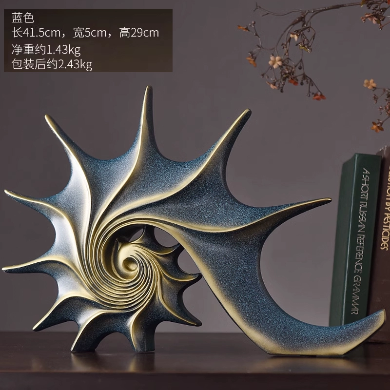 Nordic Light Luxury Conch Sculpture – Modern Home & Office Decoration - Image 7