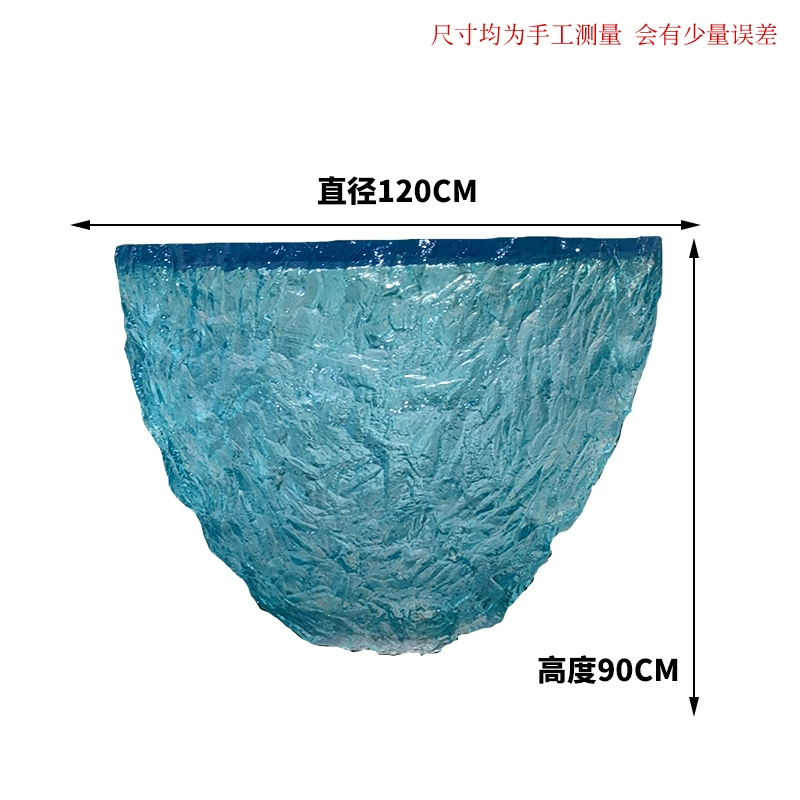 Ocean Heart Round Resin Table – Modern Light Luxury Tea Table for Villa & Hotel - Image 19