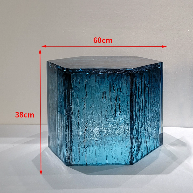 Ocean Heart Round Resin Table – Modern Light Luxury Tea Table for Villa & Hotel - Image 31