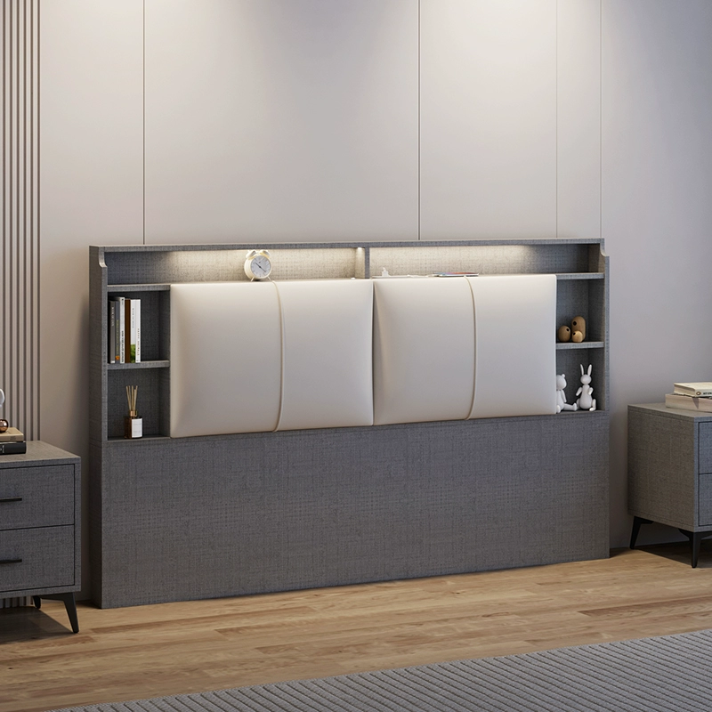 Solid Wood Floor-Standing Headboard – Ecological Leather Soft Backrest for Tatami - Image 10