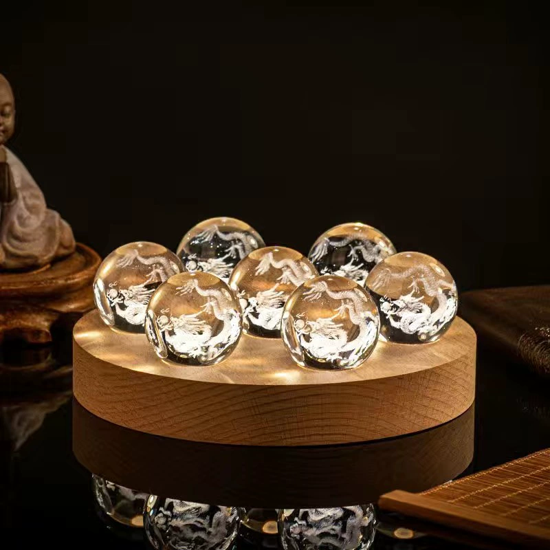 Colorful Glazed Crystal Ball Light – High-End Desktop Ornament & Gift - Image 6