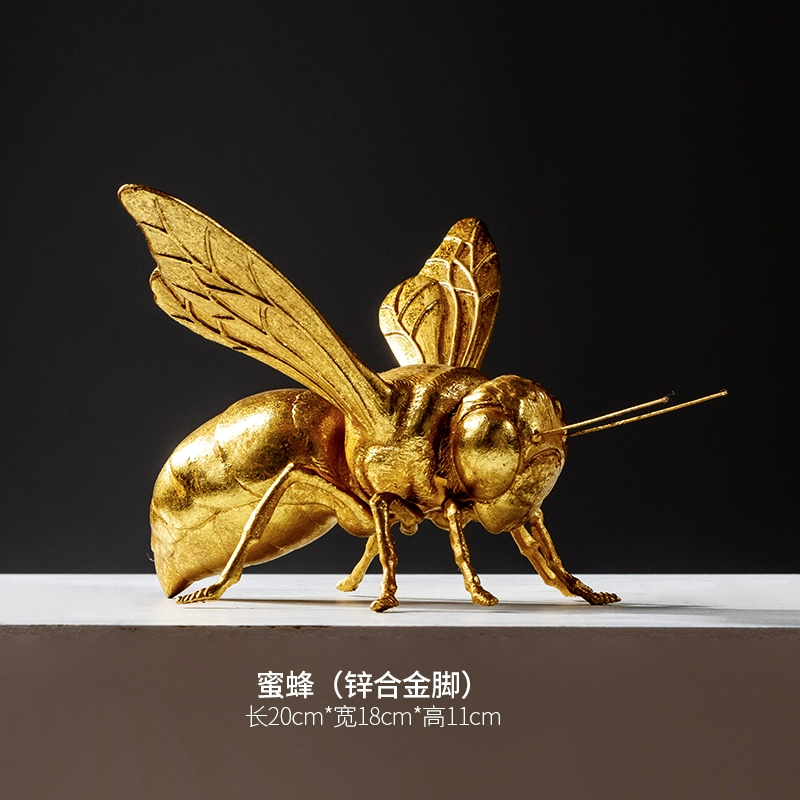 European light luxury simulated golden cricket insect ornament model room study creative designer table soft decoration - Image 8