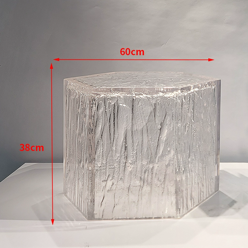 Ocean Heart Round Resin Table – Modern Light Luxury Tea Table for Villa & Hotel - Image 33