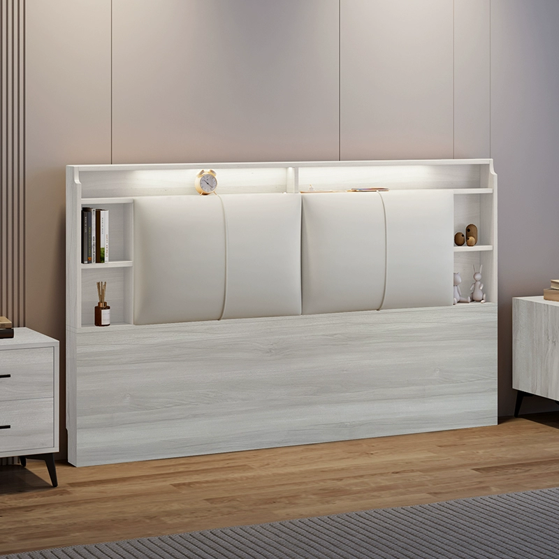 Solid Wood Floor-Standing Headboard – Ecological Leather Soft Backrest for Tatami - Image 13