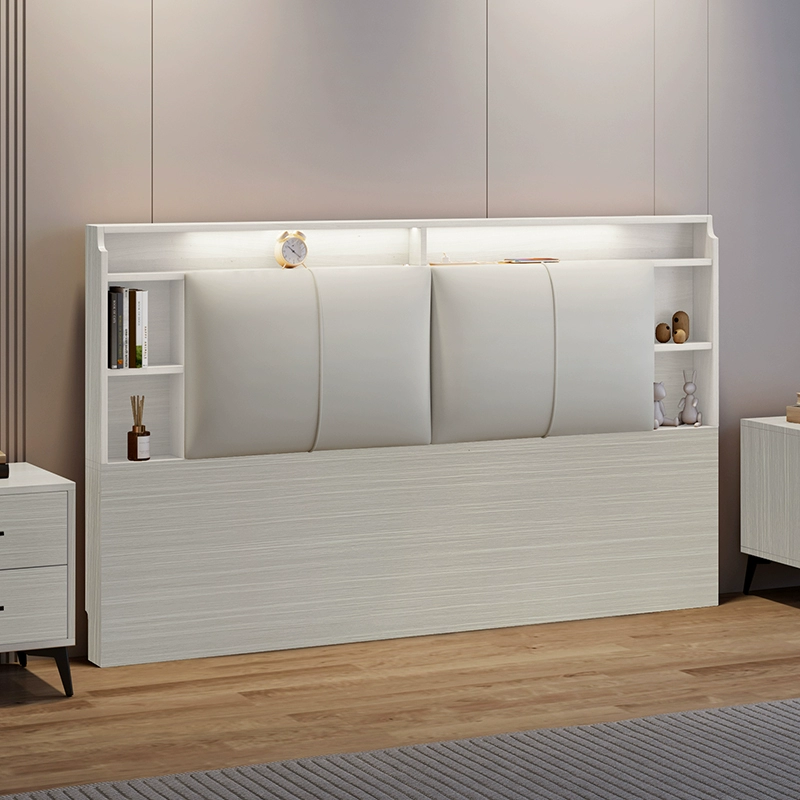 Solid Wood Floor-Standing Headboard – Ecological Leather Soft Backrest for Tatami - Image 12