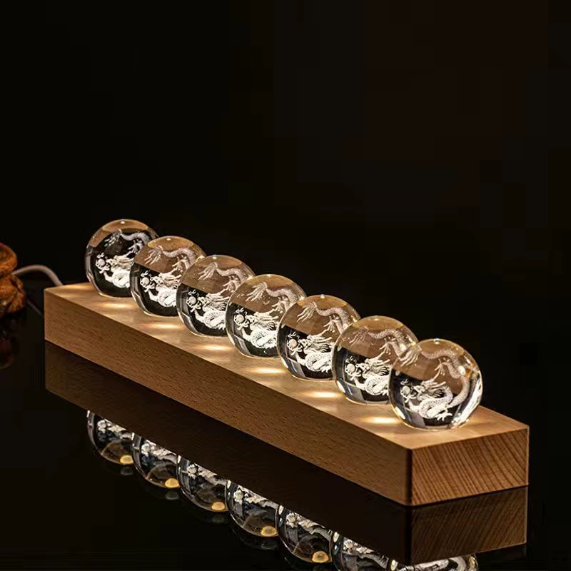 Colorful Glazed Crystal Ball Light – High-End Desktop Ornament & Gift - Image 7