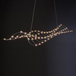 Long restaurant chandelier