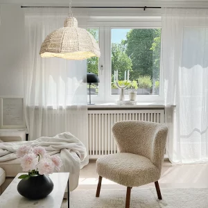 Handmade Wooden Bead Chandelier – French Retro Island & Bedroom Light