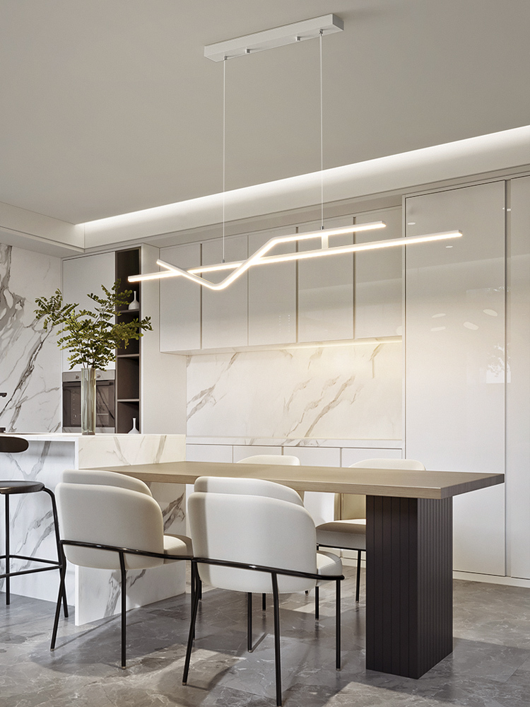 2025 Modern Linear Dining Chandelier – Smart LED Designer Pendant - Image 3