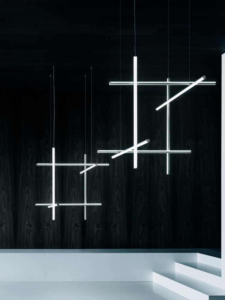 Minimalist Designer Chandelier with Creative Lines - Image 5