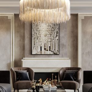 Living room tassel chandeliers light
