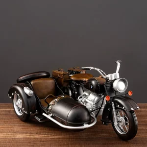 Retro Motorcycle Sidecar Model – Nostalgic Home & Window Display Ornament