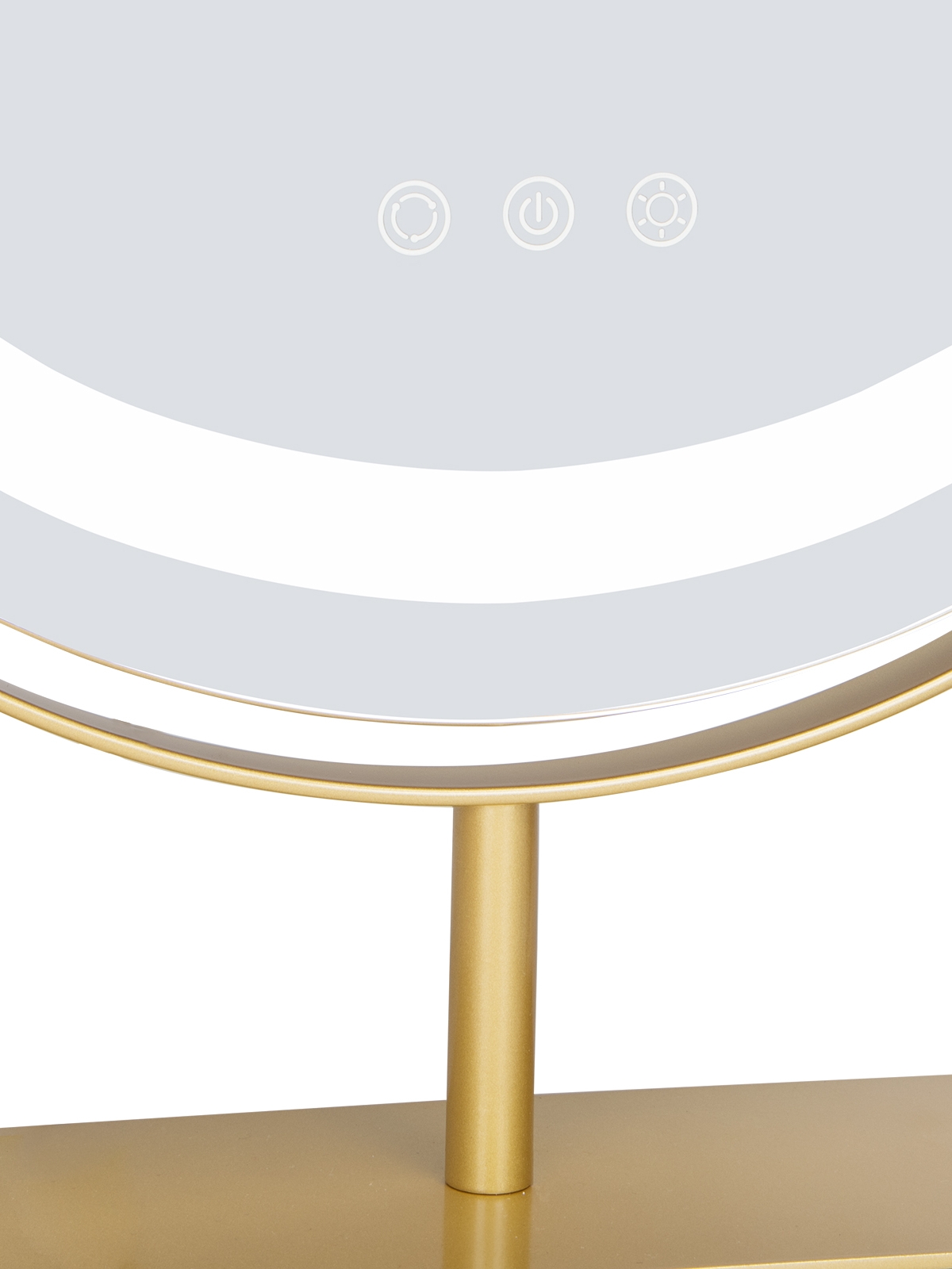 Dressing table LED light makeup mirror desktop rotatable charging large-size smart fill-up makeup mirror Internet celebrity ins style - Image 5