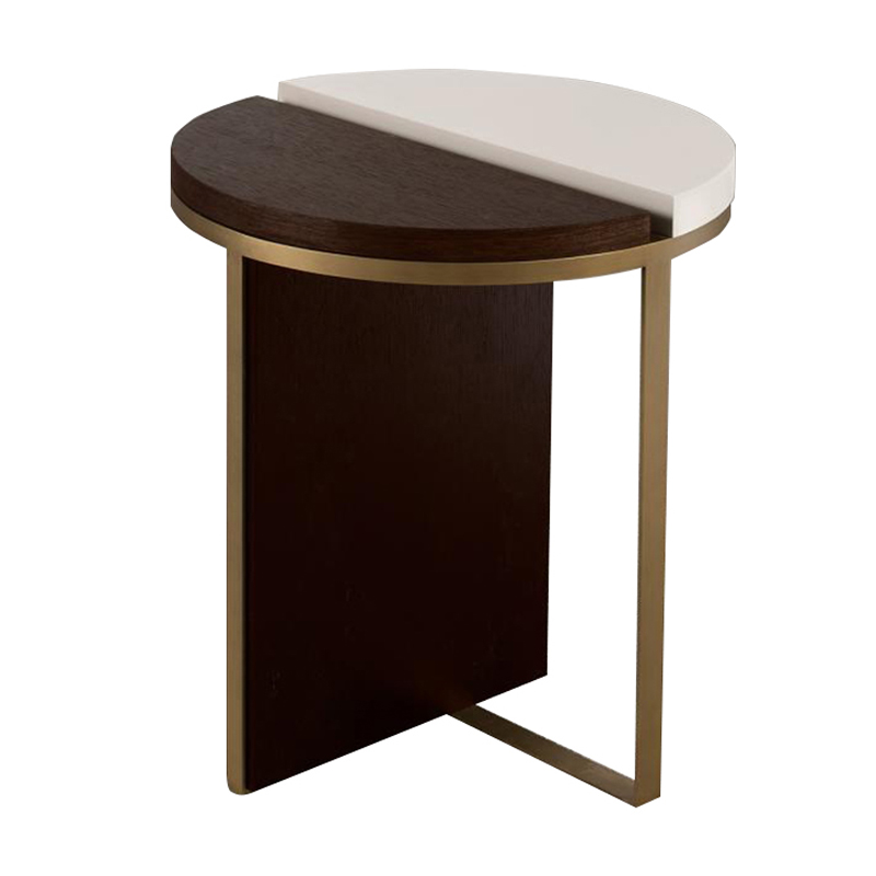 Italian Modern Round Side Table – Light Luxury Stainless Steel Design - Image 5