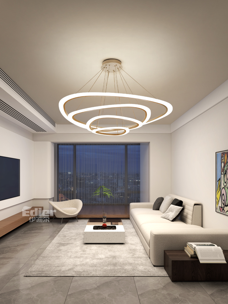 Modern LED Fish-Line Chandelier – Artistic Pendant for Dining & Living Spaces - Image 2