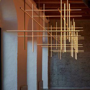 Minimalist Designer Chandelier with Creative Lines