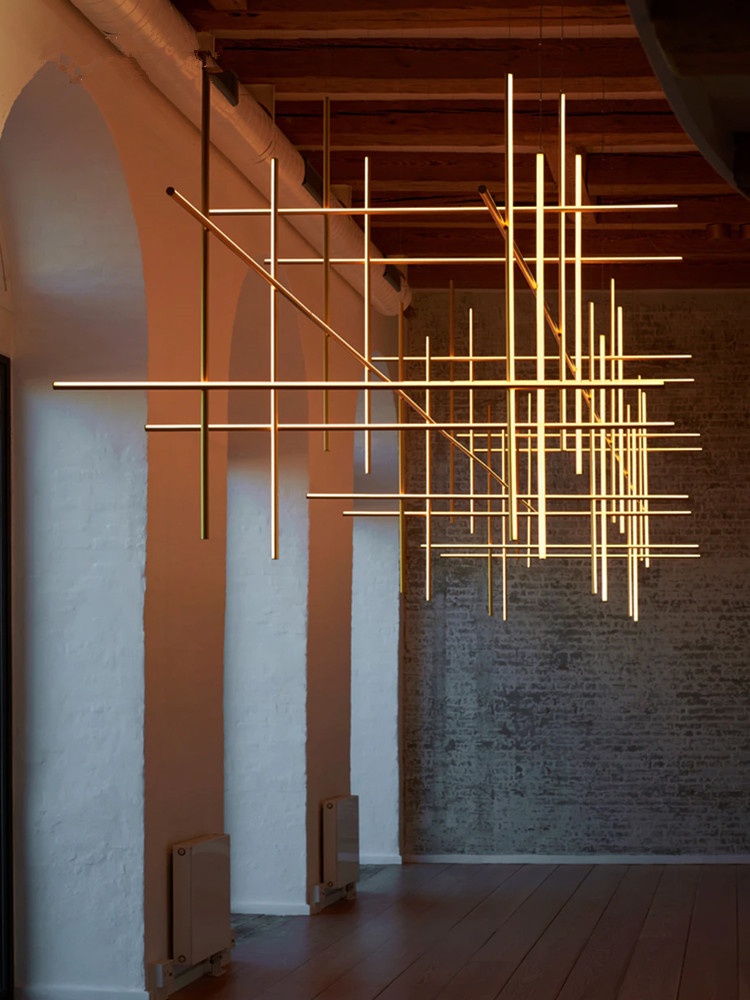 Minimalist Designer Chandelier with Creative Lines