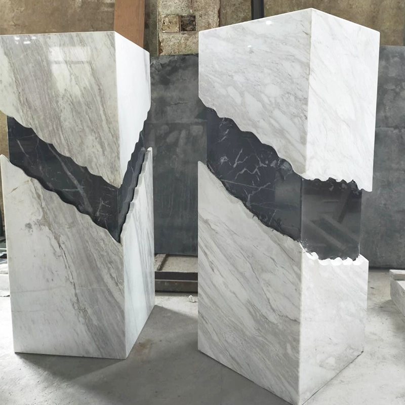 Modern Marble Display Pedestals – Luxury Sculpture Bases for Hotels & Homes - Image 2