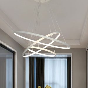 Modern LED Chandelier – Elegant Circle Ring Design
