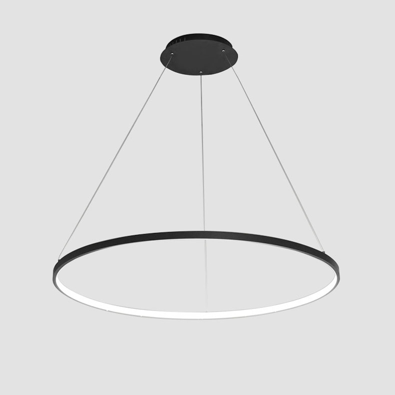 Modern LED Chandelier – Elegant Circle Ring Design - Image 3