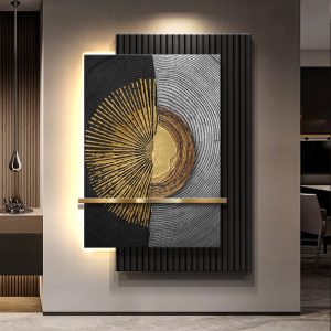 High-end abstract entrance decoration