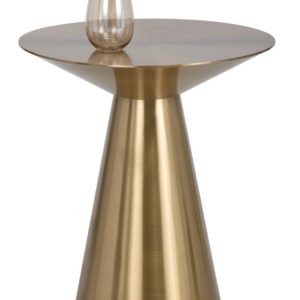 Postmodern Brushed Gold Side Table