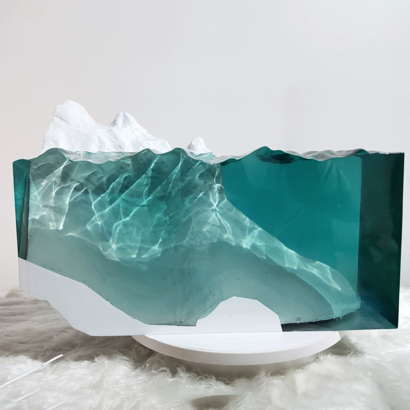 Epoxy Resin Marine Art Sculpture – Modern Creative Decoration for Hotels & Model Rooms - Image 3