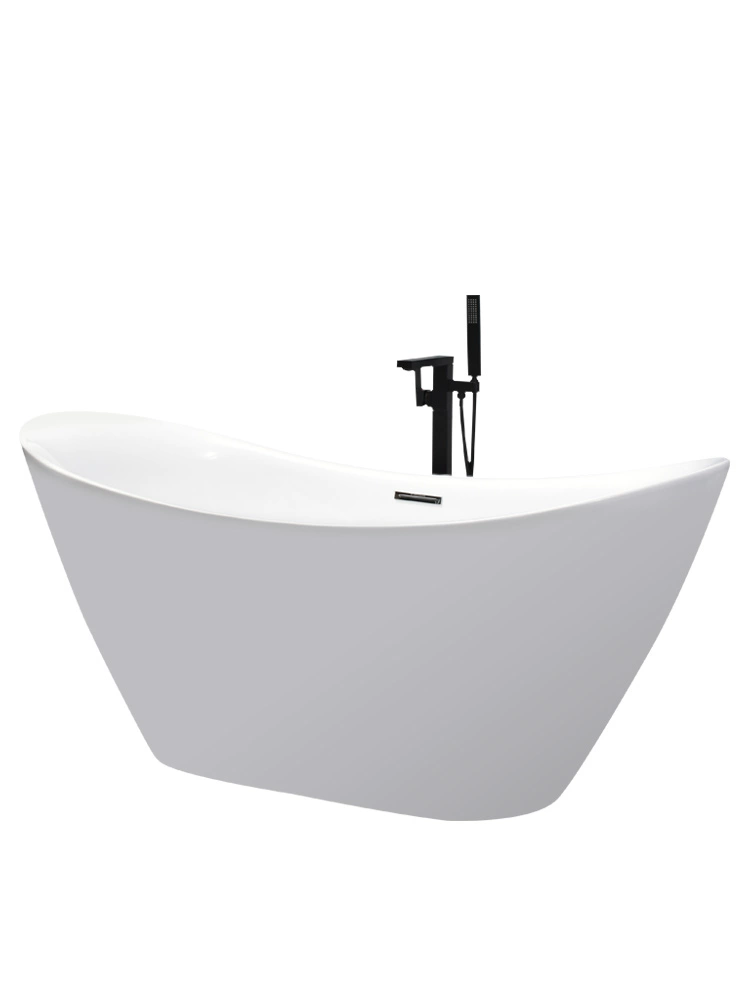 European-Style Freestanding Acrylic Bathtub – Thin Edge Modern Design for Homes & Hotels - Image 5