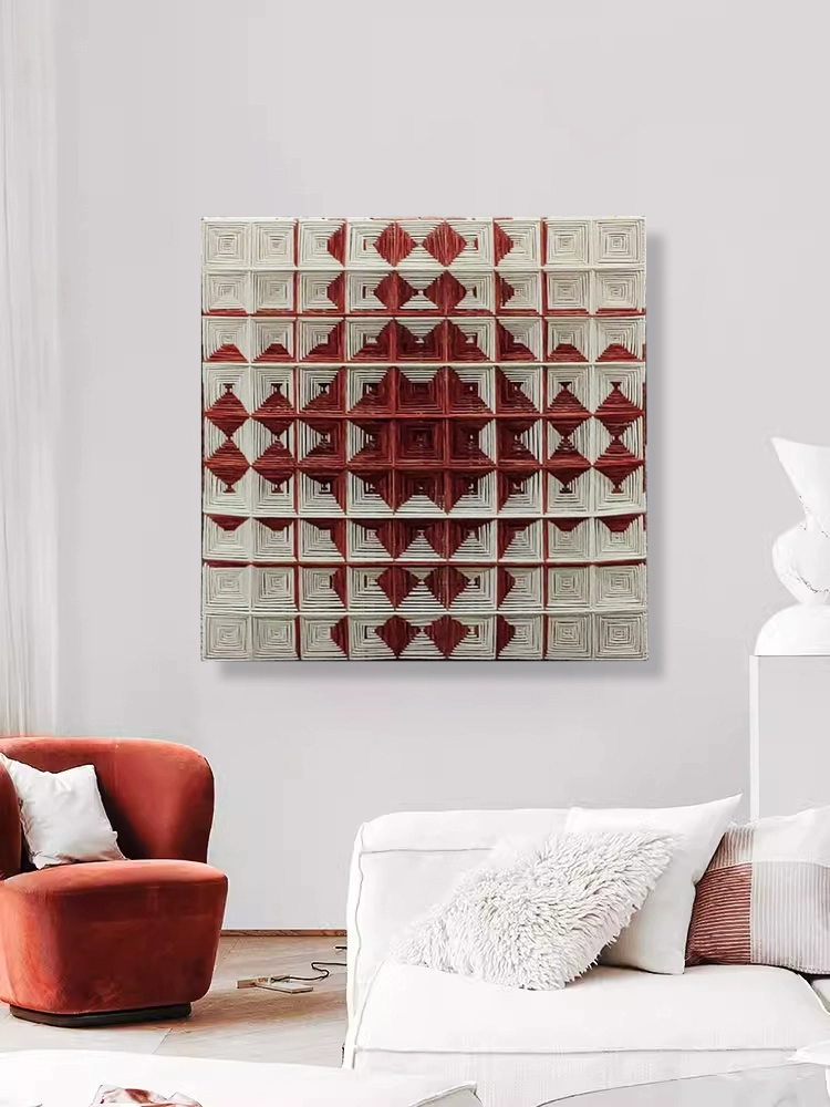 3D Geometric Weaving Wall Art - Image 2