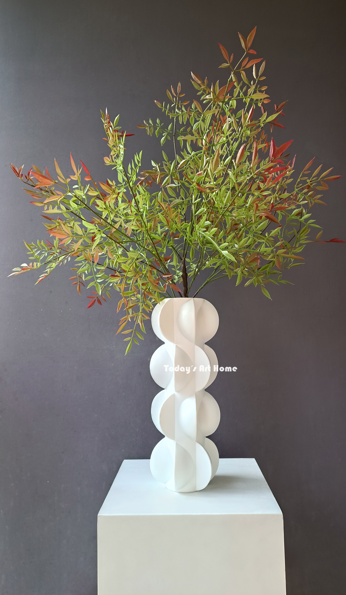 Abstract White Art Vase – Niche Decorative Accent for Modern Spaces - Image 5