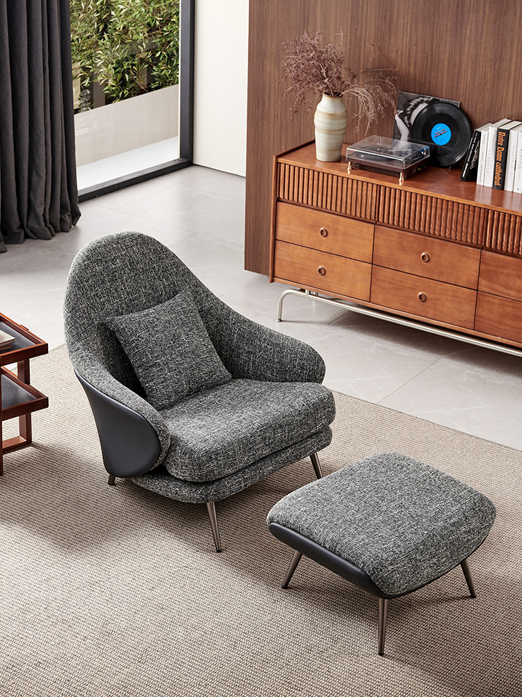 Italian Light Luxury High-Back Lounge Chair