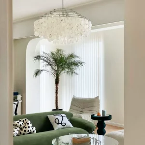 Nordic Shell Chandelier – French Luxury Wind Chime Pendant Light