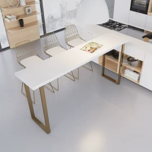 Nordic Solid Wood Bar Table Set – Light Luxury Wall-Mount Dining for Small Spaces