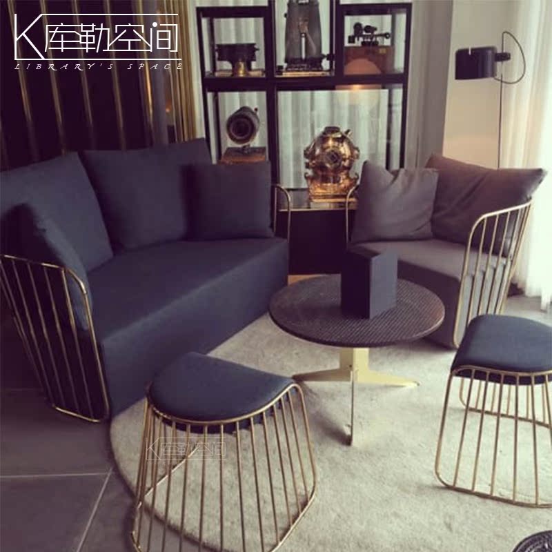 Nordic Fabric Sofa Chair – Modern Reception & Store Lounge Seating - Image 5