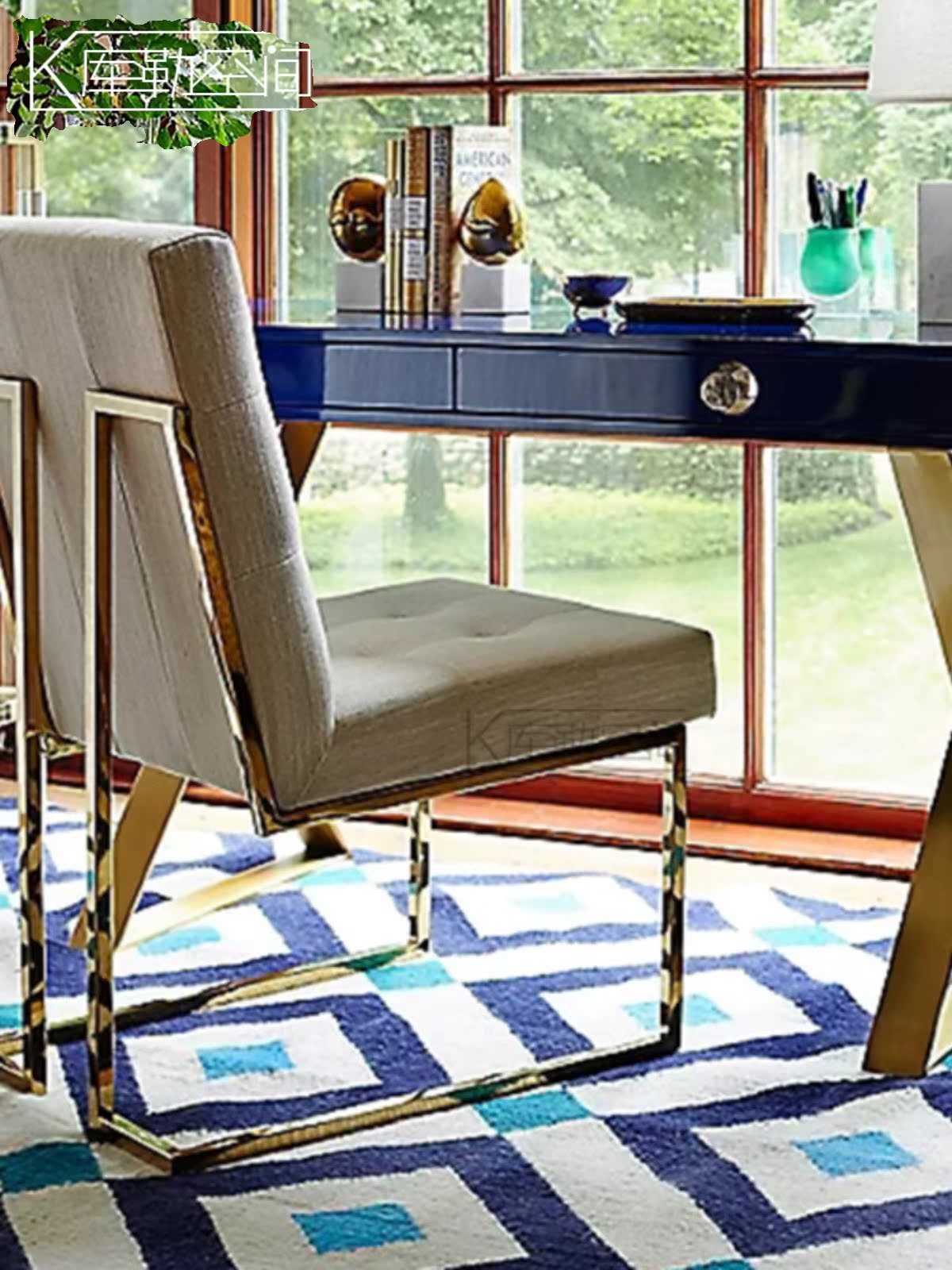 Light Luxury Metal Frame Lounge Chair - Image 4