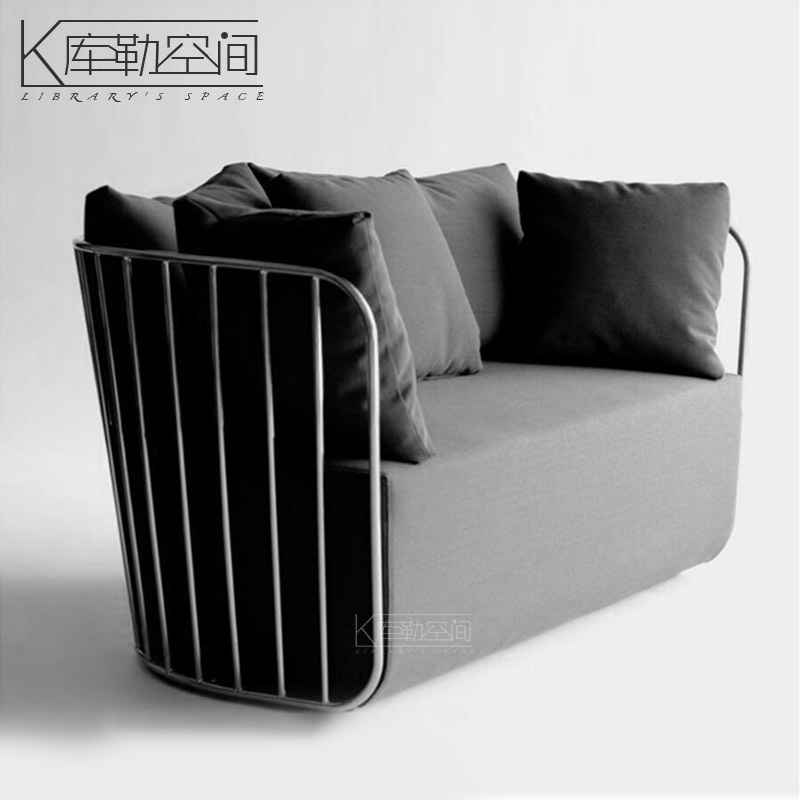 Nordic Fabric Sofa Chair – Modern Reception & Store Lounge Seating - Image 3