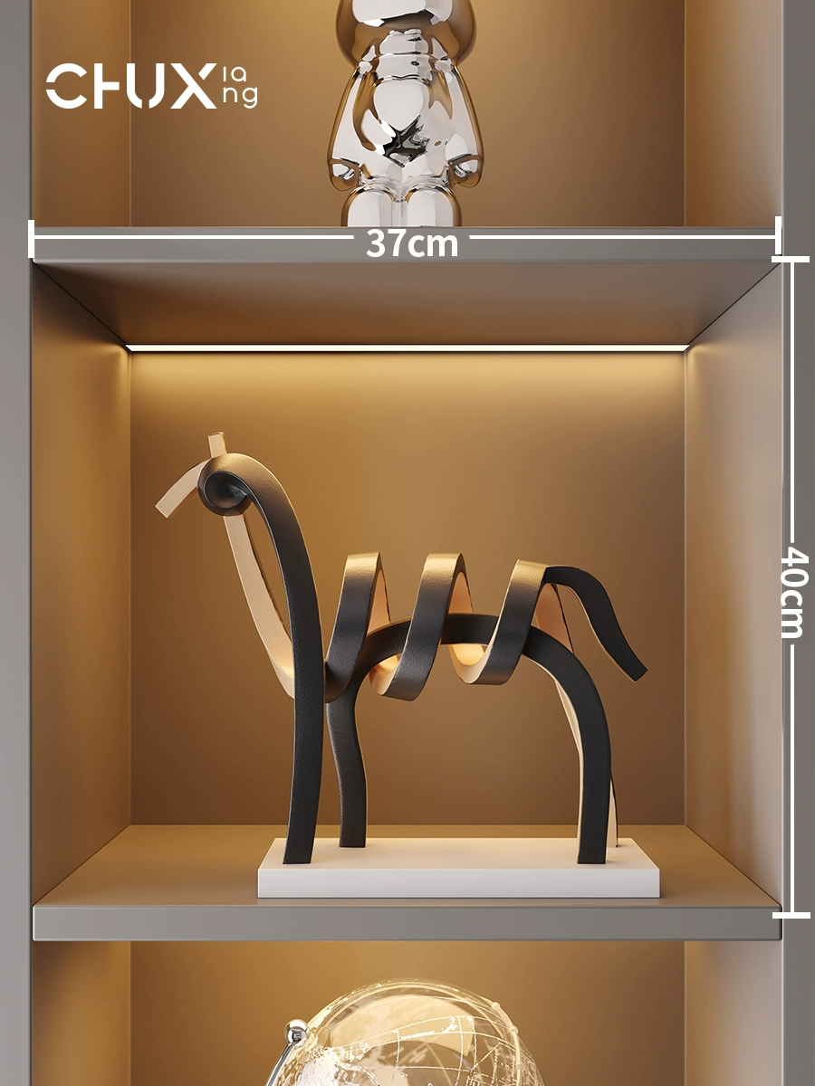 Modern Minimalist Horse Sculpture – Artistic Home & Entrance Décor - Image 2