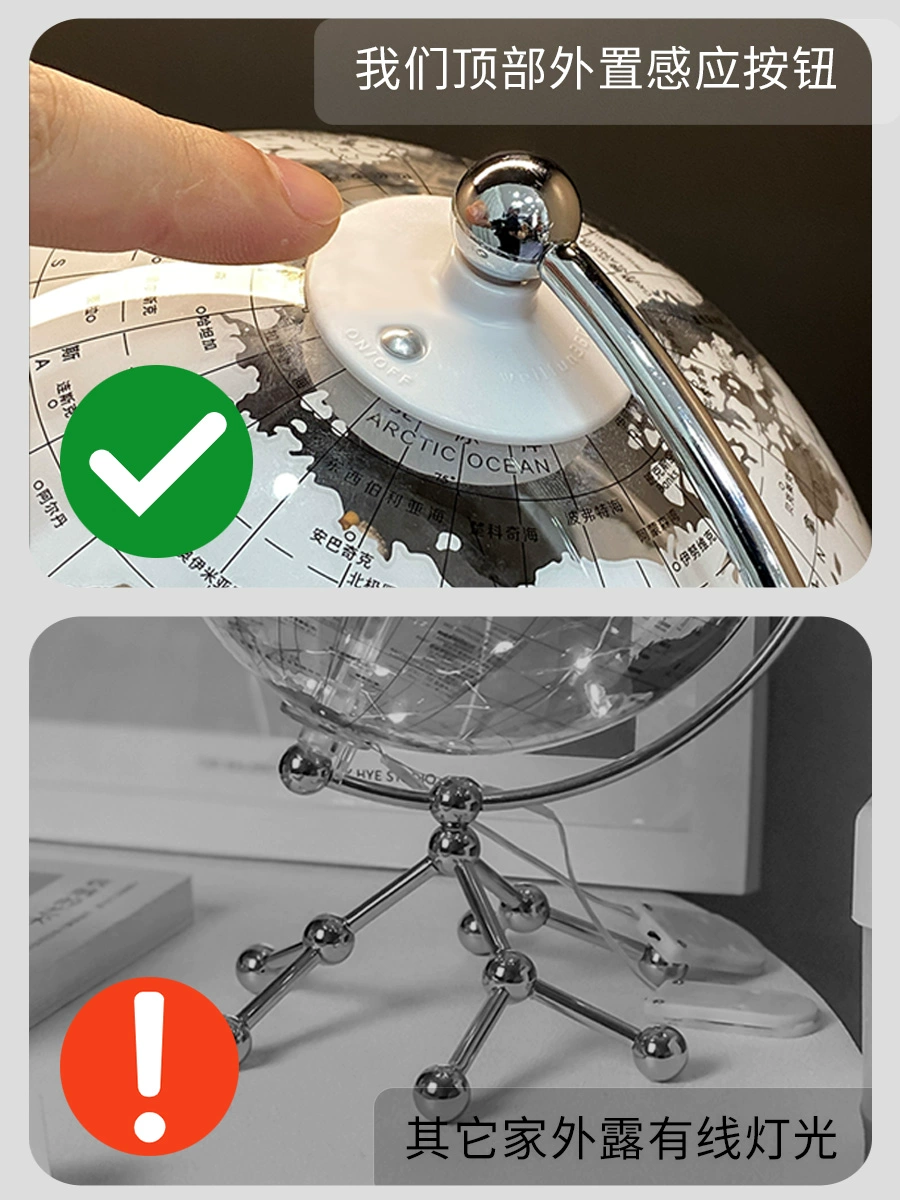 Light Luxury Globe Ornament – High-End Decorative Globe for Home & Office - Image 2