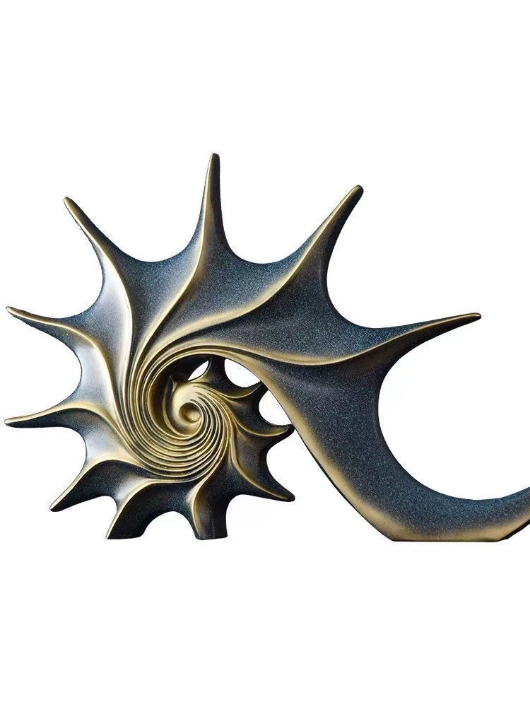 Nordic Light Luxury Conch Sculpture – Modern Home & Office Decoration - Image 6